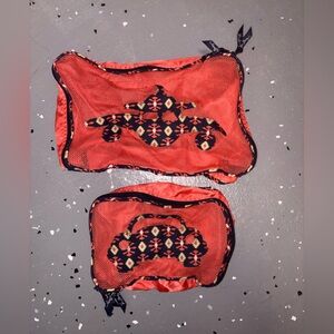 Vera Bradley Orange and Navy Travel Organizer